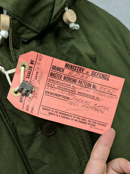 British Army 1951 Pattern Green Ventile Parka Jacket Coat Sealed Pattern - Size 7