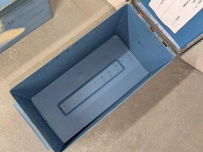 50 Cal Metal Ammo Tin Ammunition Box Can M2A1 Blue
