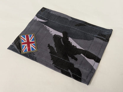 British Army OPFOR Blue DPM Camo VeIcro Blanking Patch Union Jack Badge