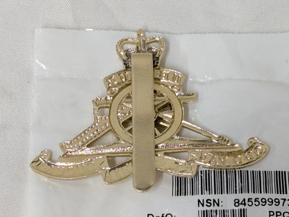 Royal Artillery Queens Crown Cap Badge - Large