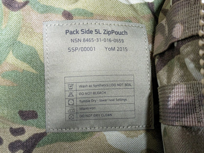 British Army MTP Camo Virtus 100L Bergen Rucksack with Side Pockets