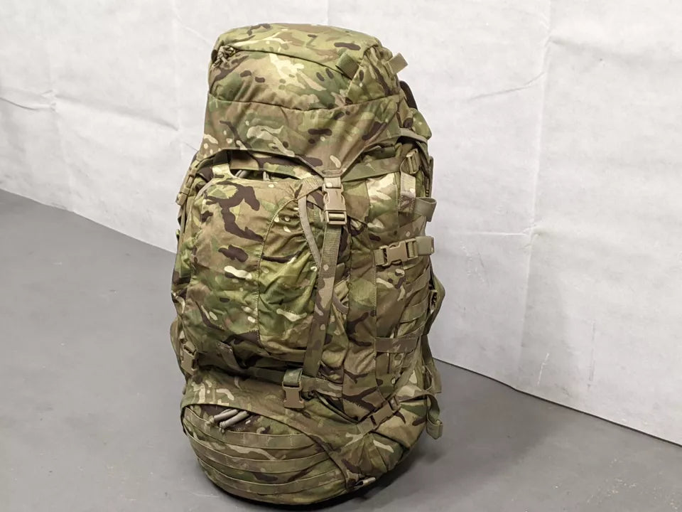 British Army MTP Camo Virtus GU 90L Bergen Rucksack