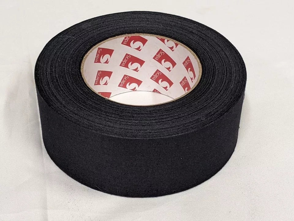 Full Box Black 16 x 5cm x 50m Scapa Sniper Webbing Repair Tape