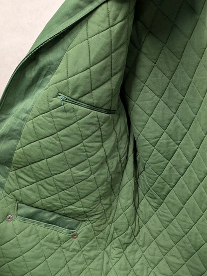 German Saarland Police Waterproof BGS Border Guard Jacket Size 52" Chest - Vintage Polizel