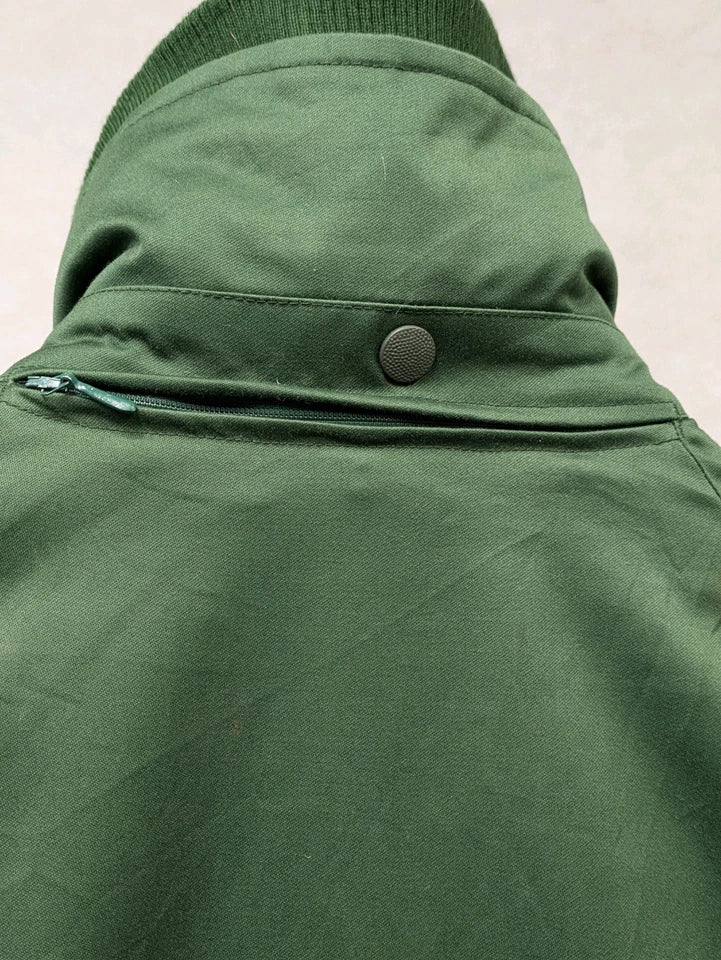 German Saarland Police Waterproof BGS Border Guard Jacket Size 52" Chest - Vintage Polizel