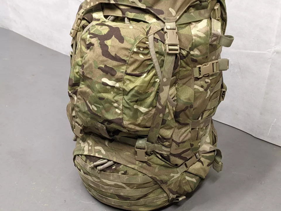 British Army MTP Camo Virtus GU 90L Bergen Rucksack