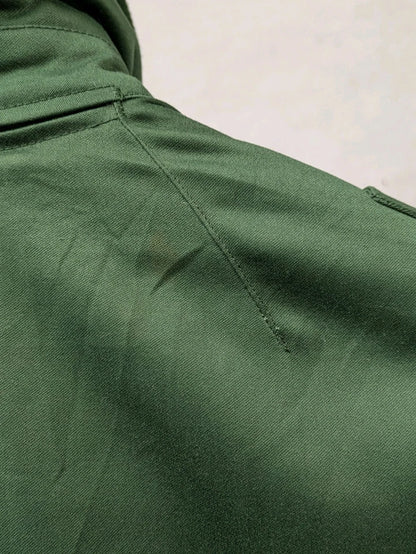 German Saarland Police Waterproof BGS Border Guard Jacket Size 52" Chest - Vintage Polizel