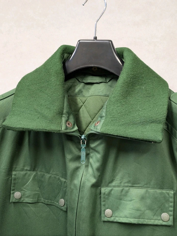 German Saarland Police Waterproof BGS Border Guard Jacket Size 52" Chest - Vintage Polizel