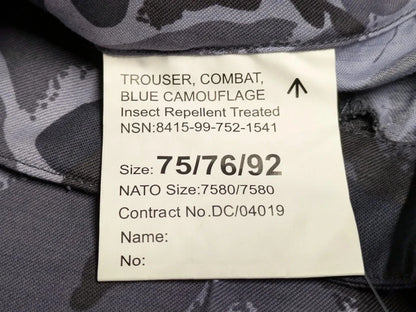 British Army OPFOR Blue DPM Camo Combat Trousers - NEW