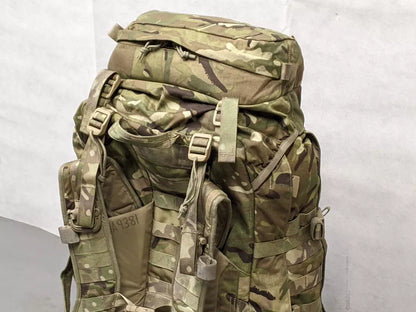 British Army MTP Camo Virtus GU 90L Bergen Rucksack