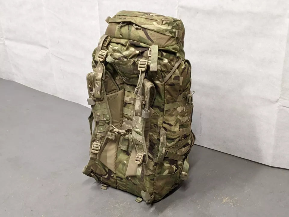 British Army MTP Camo Virtus GU 90L Bergen Rucksack