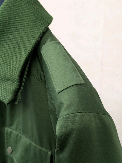 German Saarland Police Waterproof BGS Border Guard Jacket Size 52" Chest - Vintage Polizel