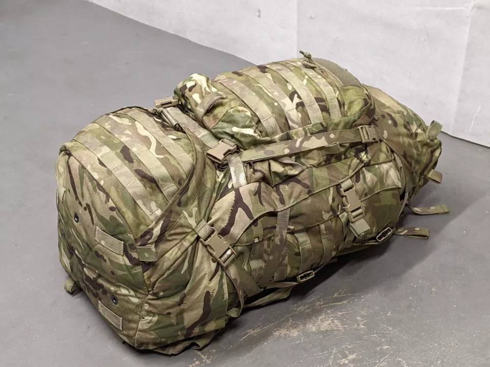 British Army MTP Camo Virtus GU 90L Bergen Rucksack