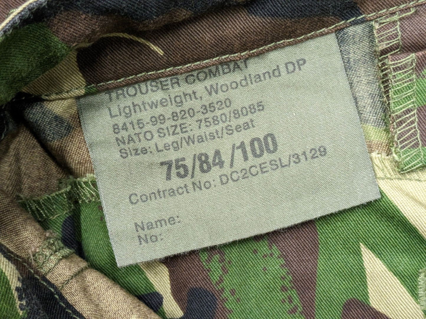 DPM Lightweight Woodland Combat Trousers