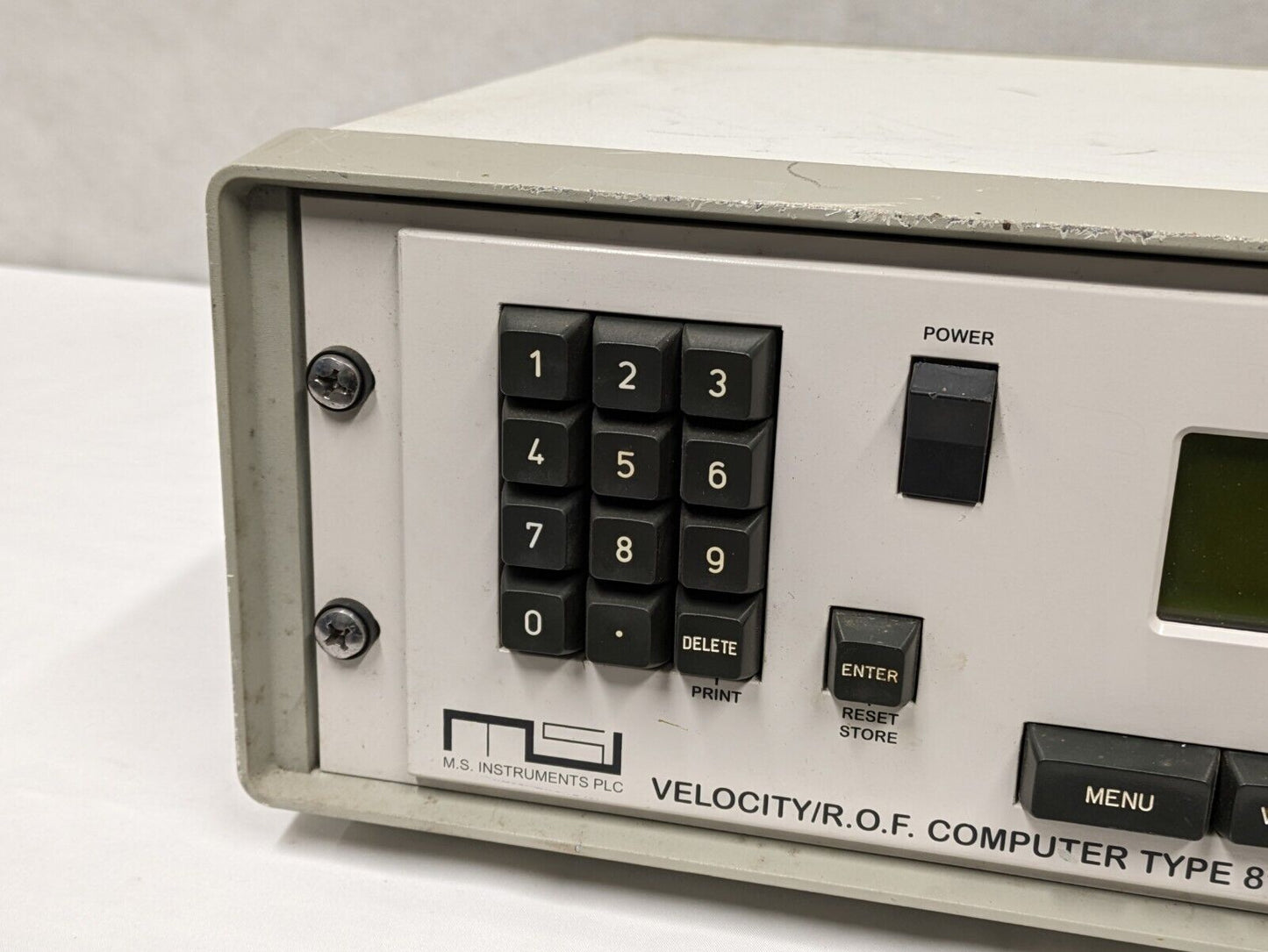 M.S. Instruments 814-001AS/K/H Velocity R.O.F. Computer Type 814 with Printer