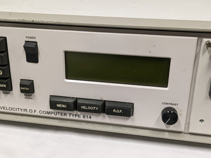 M.S. Instruments 814-001AS/K/H Velocity R.O.F. Computer Type 814 with Printer