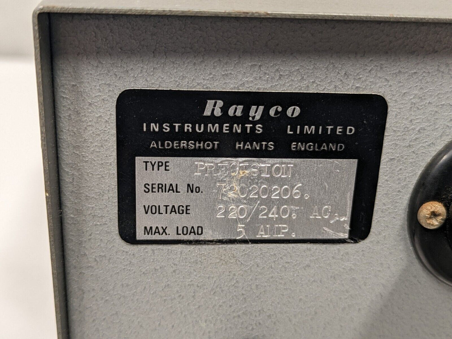 Rayco Electronic Analogue Timer