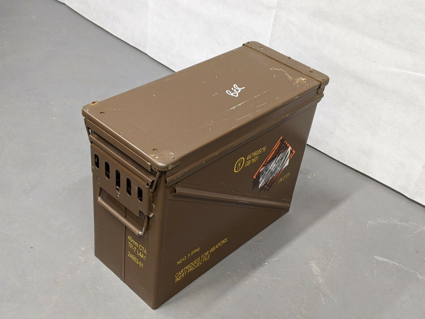 20mm 40mm M548 Metal Ammo Ammunition Storage Box Tin Can