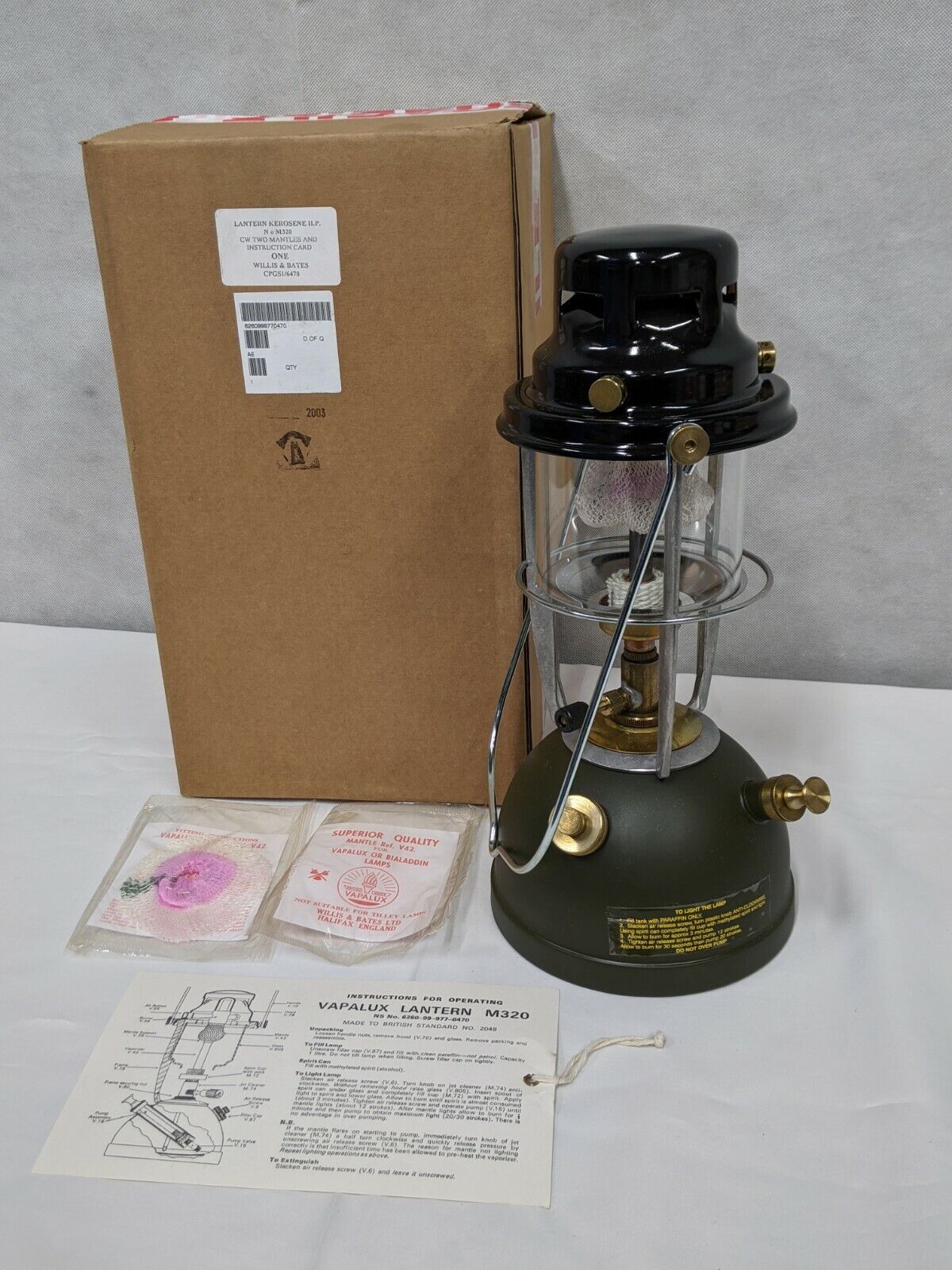 Willis & Bates M320 Vapalux Lamp Lantern