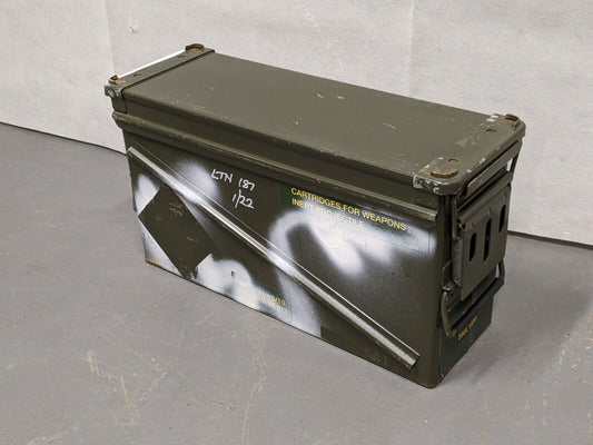 PA120 Metal Ammo Tin Ammunition Box Can Low 40mm